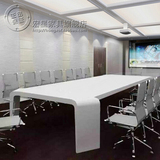 办公家具办公桌会议桌烤漆新款白色创意椅组合简约现代时尚长条
