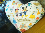 正品 东京迪士尼110周年Disney 心形儿童毛绒公仔抱枕头卡通靠垫