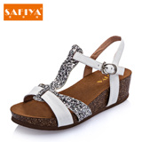 Safiya索菲娅夏季防水台新款夏款索菲亚女凉鞋SF52115053