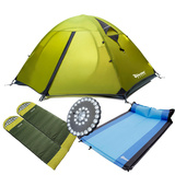 野营套装露营装备套餐双人野营套装帐篷气垫睡袋帐篷灯