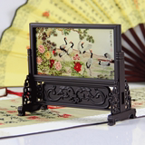 小台屏 台式横屏书桌摆件 小屏风创意摆件 中国特色居家工艺礼品