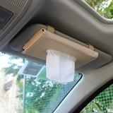 车载车用纸巾盒 遮阳板式天窗椅背抽纸盒挂式纸巾套 汽车内饰用品