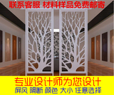 武汉木塑PVC客厅现代隔断镂空雕花板屏风玄关通花创意电视背景墙
