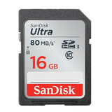 SanDisk闪迪16g内存卡 class10高速SD卡16G SDHC相机卡80M/s 正品