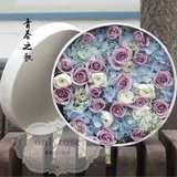 上海同城玫瑰花绣球鲜花礼盒速递生日白色情人节礼物花店送花上门