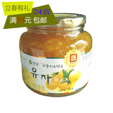 送勺 全南蜂蜜柚子茶 果肉丰富 1kg 18.01.04