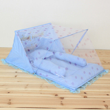 婴儿蚊帐 无底折叠式 婴儿童蒙古 床蚊帐罩子N2H