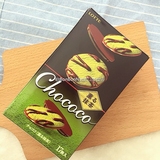 日本进口零食品Lotte牛奶巧克力拉花乐天宇治抹茶曲奇饼干