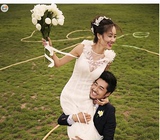 最新款手捧花韩式新娘婚礼仿真道具新款影楼婚纱摄影拍照郁金香