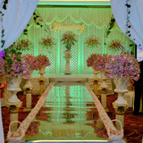 镜面地毯双面银彩色T台舞台婚庆婚礼场地布置道具超亮加厚0.12mm