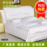 韩式软体床头单双人1.8靠背板 皮艺真皮软包床头板可定制FcfAXU79