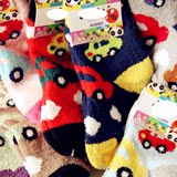韩国秋冬可爱加厚地板袜成人保暖袜子珊瑚绒中筒女加绒睡眠袜冬季