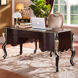 欧式书桌新古典写字桌 实木桌子简约时尚写字台美式乡村书桌特价