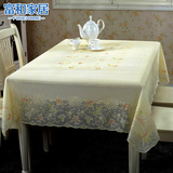 PVC桌布防水欧式塑料餐桌布 免洗台布茶几垫欧式印花桌垫茶几垫