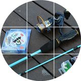 实心路亚竿直柄纺车轮套装1.2到 1.5 米钓鱼竿海竿抛竿