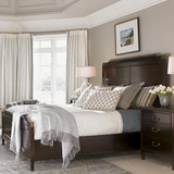 美式床卧室实木床桃花芯色双人床楸木橡木实木家具定制大宝环保漆
