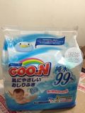 新版日本原装GOO.N 大王湿纸巾替换装70片*3包 99.9%纯水清洁护肤