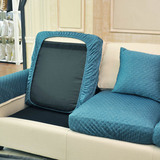 沙发套子床笠式沙发坐垫套现代简约格子沙发座垫套带松紧可定制