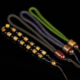 米格丽--带木珠手把件绳玉佩玛瑙吊坠把件绳挂件绳手绳DIY配饰绳
