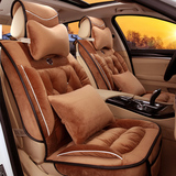 冬季羽绒汽车坐垫新款保暖舒适全包卡通座垫适用大众宝马丰田奥迪
