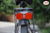 狐眼自行车单车山地电动呼吸尾灯 多功能 反光片警示灯后尾货架灯
