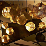创意几何多边球Tom Dixon 金砖吊灯高档展厅不锈钢电镀网球吊灯具