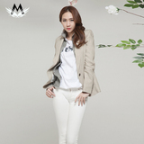韩国代购版职业白领小西装女外套服单排扣气质修身春装新款2016潮