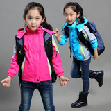 童装女童春装2016新款韩版中大童冲锋衣儿童户外外套女孩夹克上衣