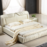 1.8米婚床简约现代时尚软体床皮床单双人床小户型床皮艺床欧式床