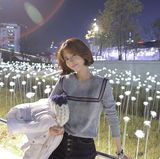 现货2016韩国正品代购babirolen女装学院风休闲薄款针织衫上衣T恤