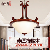 现代中式客厅吊灯led吸顶灯实木艺仿古典时尚茶楼酒店餐吊艺术灯