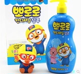 韩国原装进口 Pororo宝露露儿童洗发水400ML 送捏捏水枪玩具安全