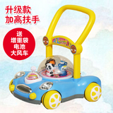 宝宝婴儿学步车推车儿童学步手推车可调速音乐助步车玩具车