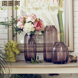 阑珊高端手工花器新品 样板间家居热卖摆件 琉璃波纹花瓶