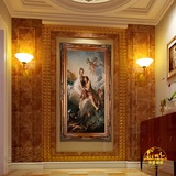 欧式纯手绘油画高档宫廷天使圣母古典人物客厅卧室玄关过道RW1788