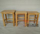 实木方凳/坐凳 餐凳/食堂凳/杂木凳/矮凳/工作椅凳子木头简易方凳