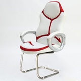 新款爆款会客椅弓形会议椅职员办公椅电脑椅简约时尚高档皮椅子