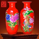 景德镇陶瓷摆件40-50cm花瓶婚房新房客厅装饰布置家居喜庆用品