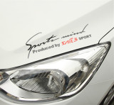雪佛兰赛欧3灯眉贴汽车贴纸创意运动个性反光装饰贴车贴引擎盖贴