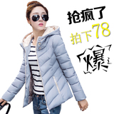 2016冬装新款 韩版修身 时尚休闲羽绒棉服女短款 轻薄款女装外套