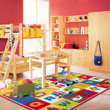 儿童爬行地毯英文字母ABC学习地毯垫卡通客厅茶几地垫卧室床边毯