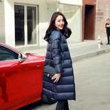 卡西玫2015冬季新款韩版轻薄女士中长款羽绒服女装外套修身大码潮