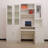 电脑桌书桌书柜带书架一体组合台式桌家用多功能环保包邮特价