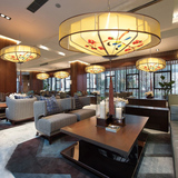 中式羊皮吊灯古典手绘国画灯茶楼餐厅客厅卧室酒店灯具168