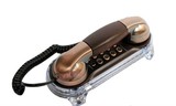 达尔欧式经典复古电话机 时尚仿古壁挂式电话座机 创意发光边圈