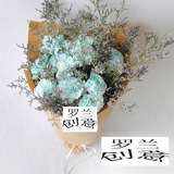 罗兰创意杭州鲜花速递花束花盒海盐蓝色康乃馨鲜花速递同城鲜花