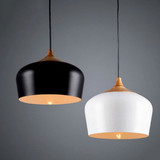 包邮个性创意简约餐厅饭桌餐吊灯中式复古设计师木头工业单头吊灯