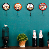 美式创意家居房间软装饰品咖啡厅酒吧餐厅墙面墙上挂钩铁艺小挂件