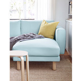 137.8温馨宜家IKEA诺斯伯双人沙发配贵妃椅3个休闲布艺沙发多色