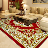 欧式奢华手工立体剪花 羊毛质感地毯 现代美式茶几客厅卧室床边毯